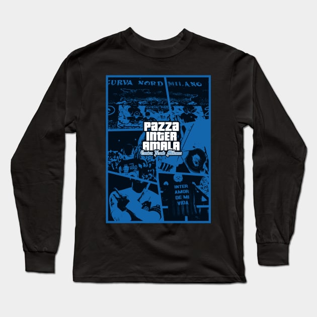 Pazza inter amala Long Sleeve T-Shirt by lounesartdessin